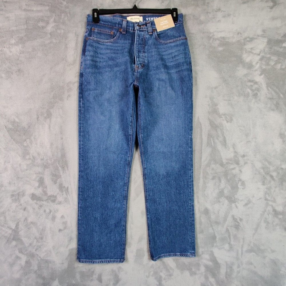 New Madewell Jeans Men 30 Blue Vintage Bootcut Medium Denim Stretch Pants 30x29